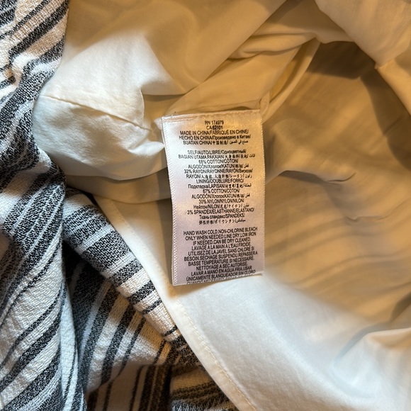 BCBG Maxazria striped asymmetrical midi skirt - Picture 11 of 14